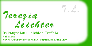 terezia leichter business card