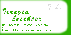 terezia leichter business card